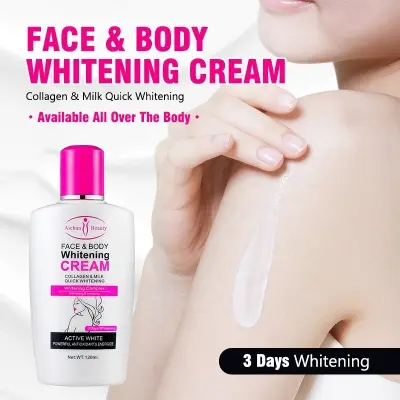 Picture of Aichun Beauty Face & Body Whitening Cream Collagen & Milk Quick Whitening Active White Powerful Antioxidants Energize