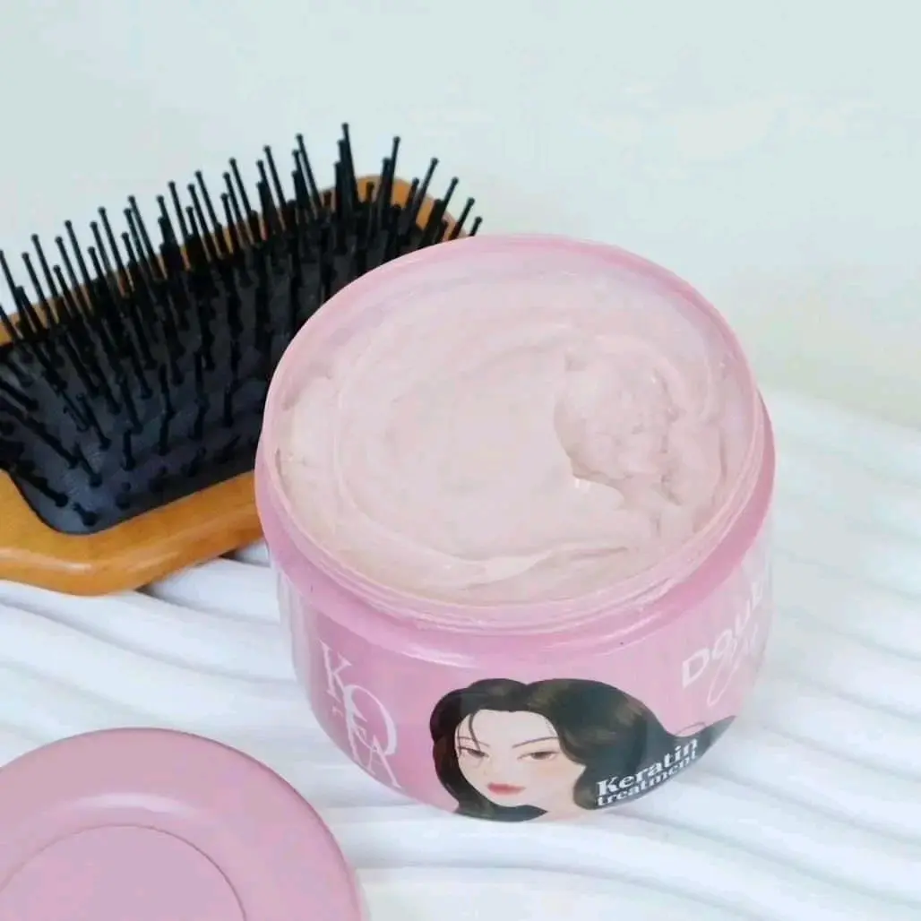 Picture of Kota Keratin Treatment Double Care Hair Mask - 250ml for Professional Keratin Repair Damage Frizzy Hair Soft Smooth Shiny Nutrition Deep Conditioning Hair Root Scalp Straight Shiny Hair Treatment for Women