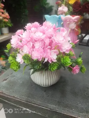 Picture of Artificial Bonsai Lightweight Plastic Potted - artificial flower - 1 pcs