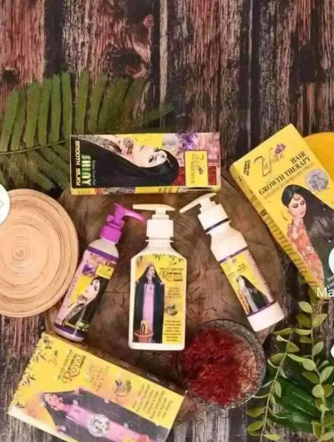 Picture of Zafran Hair Loss Combo - Zafran Hair Oil 150ml & Zafran Hair Mask 120ml & Zafran Shampoo 200ml