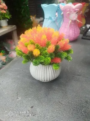 Picture of Artificial Bonsai Lightweight Plastic Potted - artificial flower