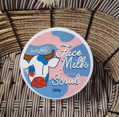 Picture of Dear Face Whitening Face Milk Scrub - 300gm