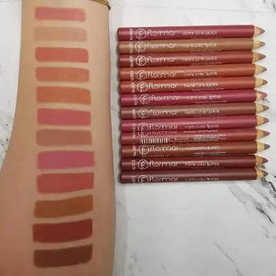 Picture of Flormar 12 Color Matter Lipstick Set Pencil Lipstick Set