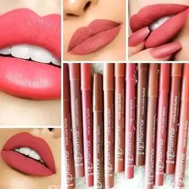 Picture of Flormar 12 Color Matter Lipstick Set Pencil Lipstick Set