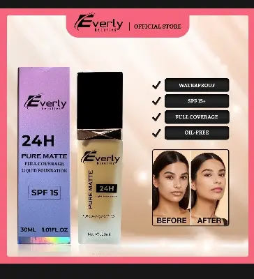 Picture of Everly Beauties Pure Matte Full Coverage Liquid Foundation with SPF 15+