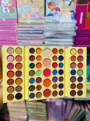 Picture of KIRSCHE 56 Color Eyeshadow Palette with 6 Colorful Pigmented Blush