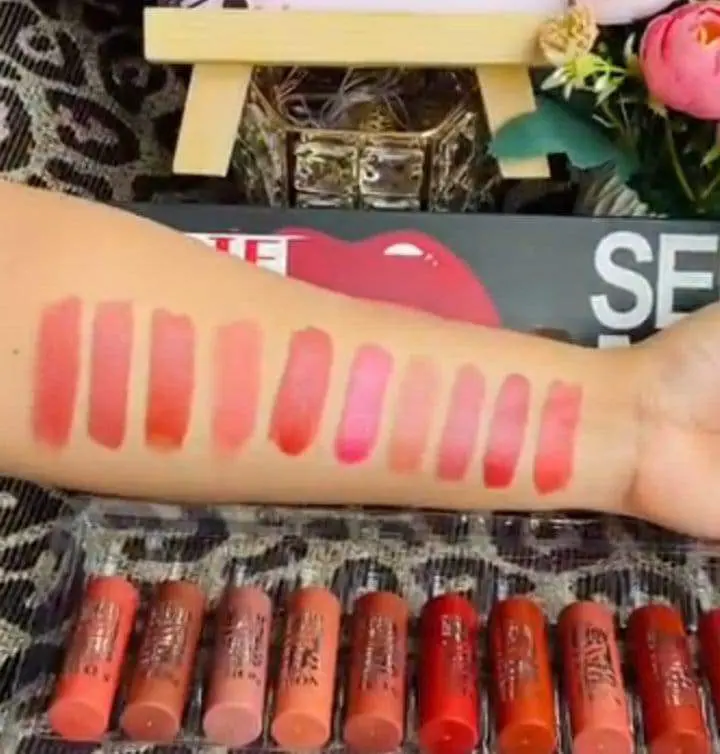 Picture of 10pcs matte lipstick set