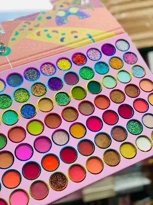 Picture of BILLIE Beauty 77 Color Eyeshadow Palette Matte Eyeshadow Glittery Eyeshadow Shimmer Eyeshadow Colorful Eyeshadow