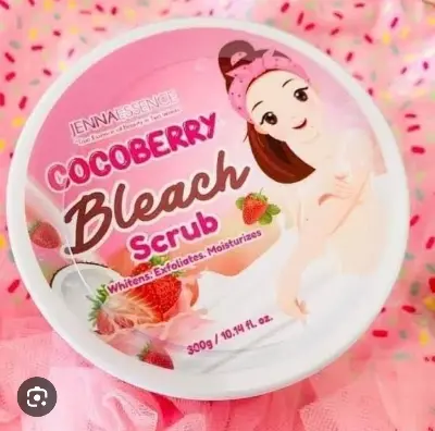 Picture of COCO BERRY Face & Body Bleaching Scrub (Whitens,exfoliates,moisturizes) - 300gm - Pink