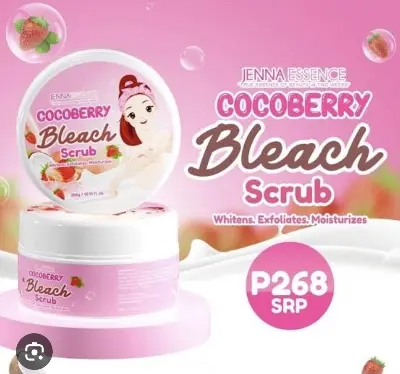 Picture of COCO BERRY Face & Body Bleaching Scrub (Whitens,exfoliates,moisturizes) - 300gm - Pink