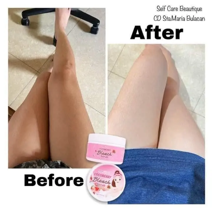 Picture of COCO BERRY Face & Body Bleaching Scrub (Whitens,exfoliates,moisturizes) - 300gm - Pink