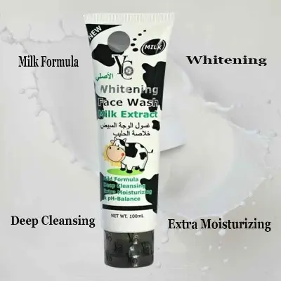Picture of YC Whitening Milk Extract Facewash - 100ml (Authentic) - Black