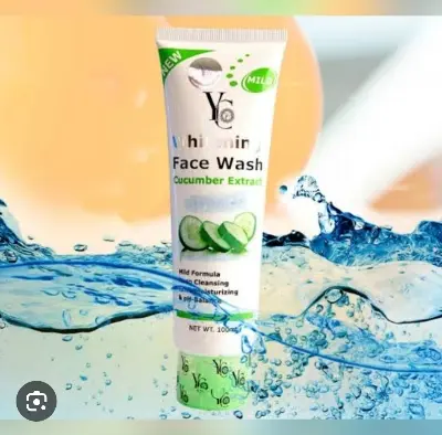 Picture of YC Cucumber Extract Whitening Face Wash - 100ml - Green