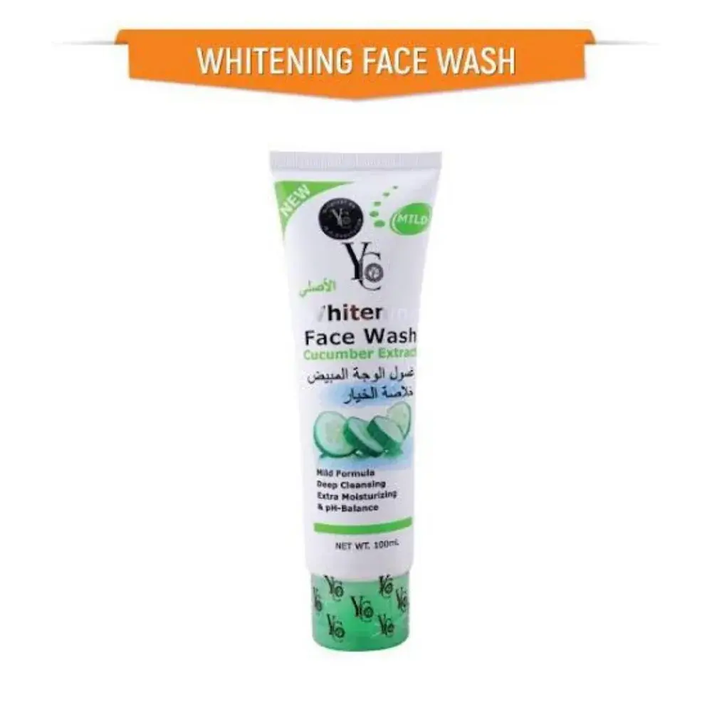 Picture of YC Cucumber Extract Whitening Face Wash - 100ml - Green