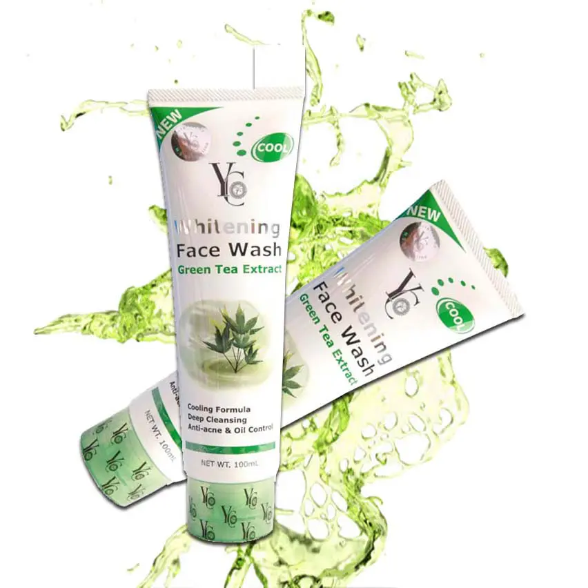 Picture of YC Cucumber Extract Whitening Face Wash - 100ml - Green