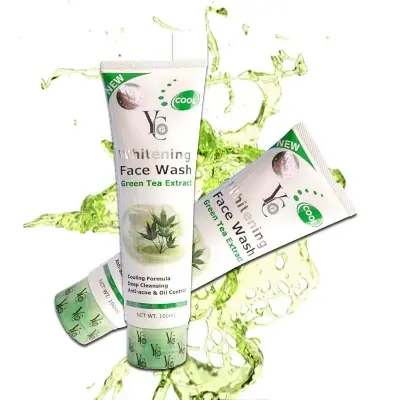Picture of YC Cucumber Extract Whitening Face Wash - 100ml - Green