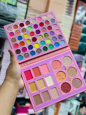 Picture of IGOODCO 48 Color Eyeshadow Palette 6 Blush & 6 highlighter Combo Pallet
