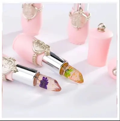 Picture of Color Change Lipstick Long Lasting Jelly Flower Transparent Lipstick Lip Moisturizer Lip Balm for Soft & Pink Lips - 1pcs