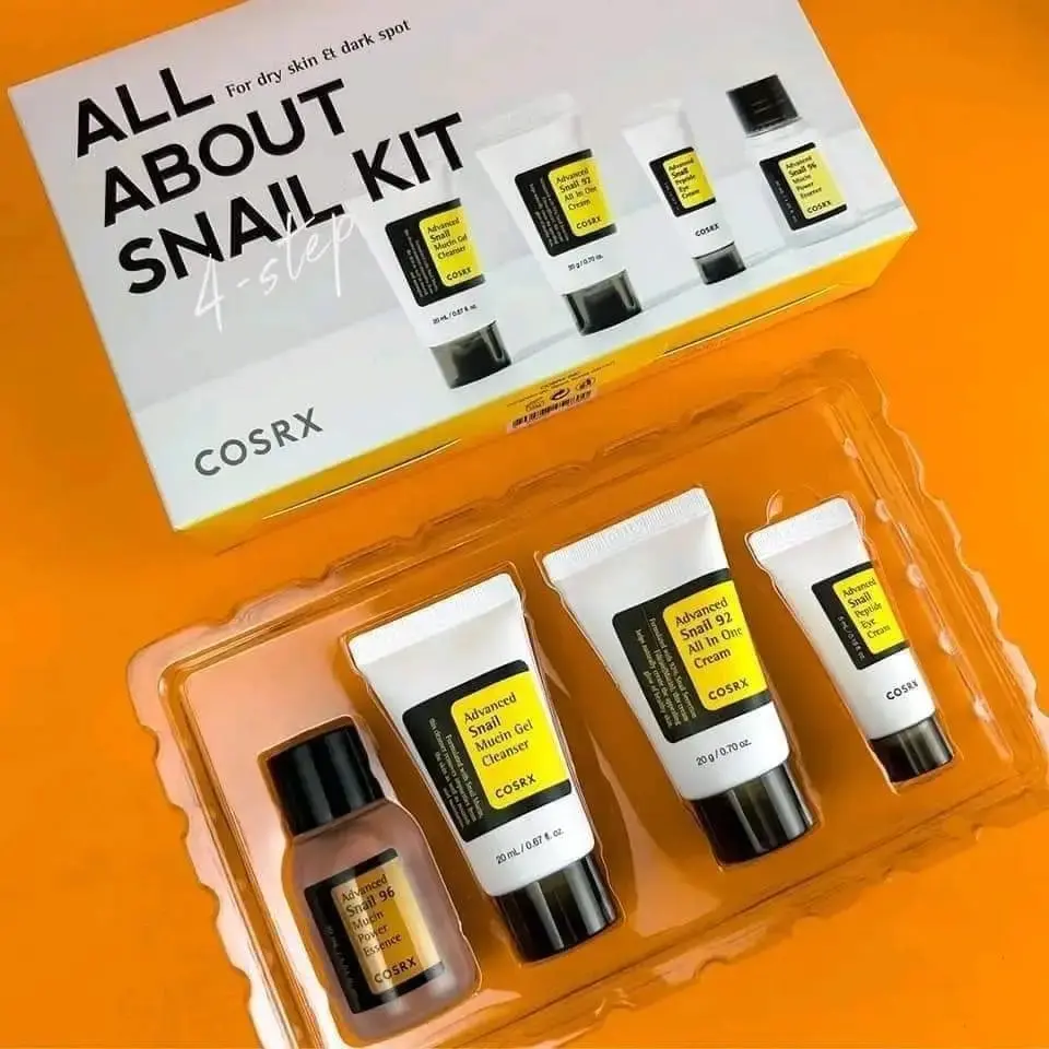 Picture of COSRX All About Snail Kit 4 In 1(Cleanser,Essence,Eye Cream,All in One Cream)-Original