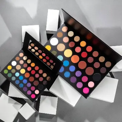 Picture of MORPHE X James Charles 39 Color Eyeshadow Palette - Makeup Matte Eyeshadow Glittery Eyeshadow Shimmer Eyeshadow Colorful Eyeshadow