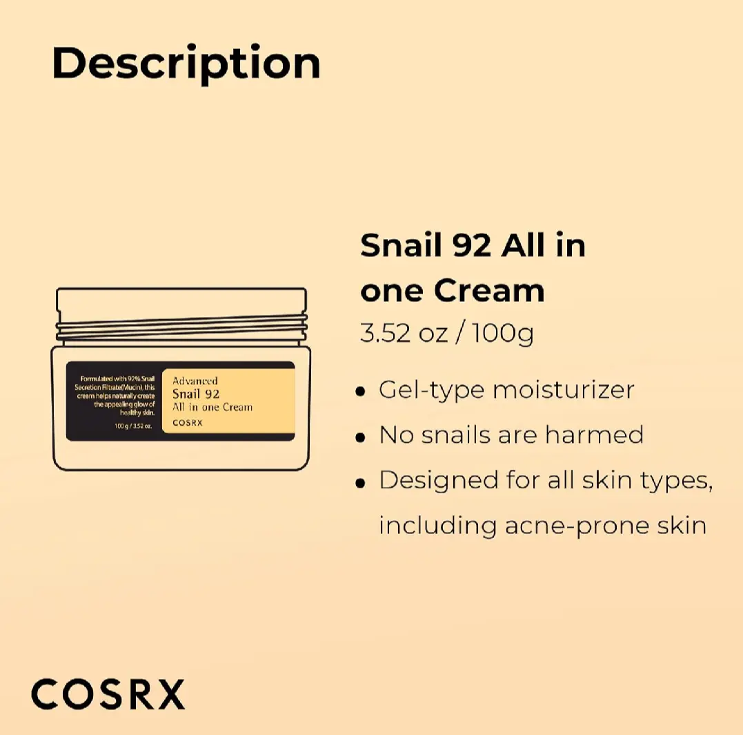 Picture of Cosrx Advance Snail 92 All in One Cream 100ml (original)