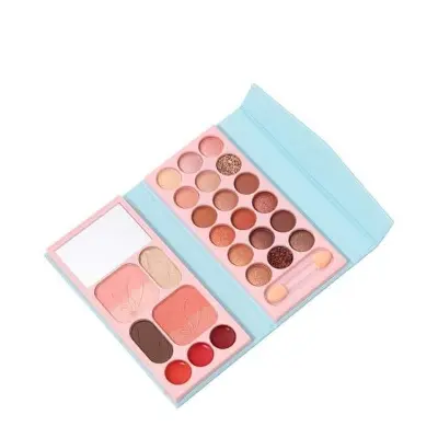 Picture of Tutu Time 18 Color Dream Eyeshadow Pallet Pigmented Colorful Eyeshadow Pallet Blush Highlighter Bronzer Pallet