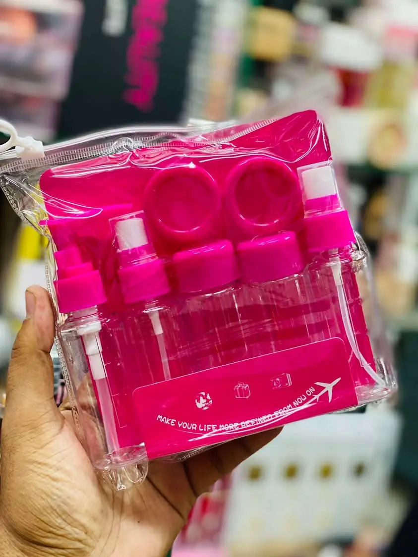 Picture of Travel Bottle Kit Leak Proof Portable Toiletry Containers Set Cosmetic Containers For Lotion Cream - Multicolor