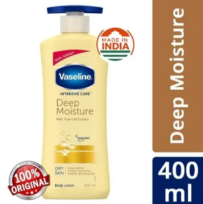Picture of Vaseline Intensive Care Deep Moisture Nourishing Body Lotion For Men & Women - 400ml(Made In India)