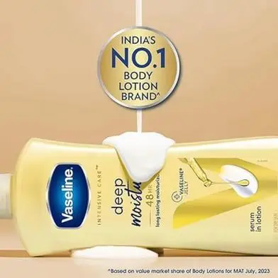 Picture of Vaseline Intensive Care Deep Moisture Nourishing Body Lotion For Men & Women - 400ml(Made In India)