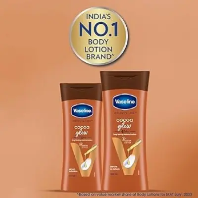 Picture of Vaseline Intensive Care Cocoa Glow Body Lotion for Men & Women - 400ml(Indian)