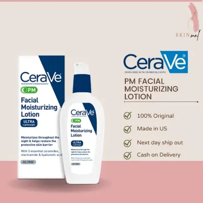 Picture of CeraVe PM Facial Moisturizing Lotion Fragrance Free for Nighttime 89 ml