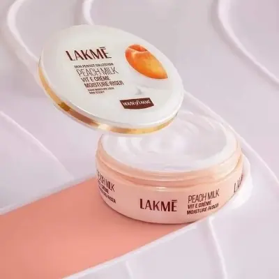 Picture of Lakme Skin Perfect Collection Peach Milk Vitamin E Cream Moisturiser 50g