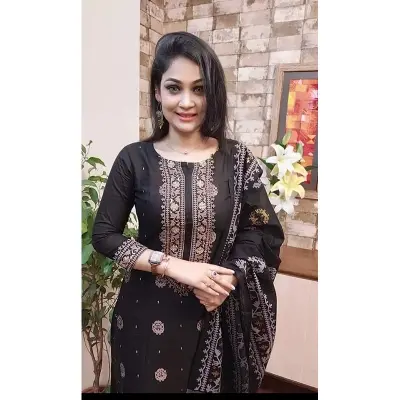 Picture of Premium Quality Unstitched Cotton Print Three Pieces for Women/ Girl - Multicolor - 56 Inch