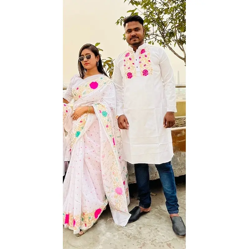 Picture of Premium Quality Unstitched Cotton Print Three Pieces for Women/ Girl - Multicolor