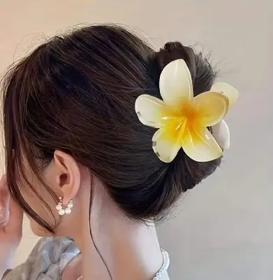 Picture of 5pcs Flower Hair Claws Large Size Fashion Women Stylish Hair Claws, Womens fashion & gift accessories China Imported Hair Claws for Womens & Girls - Multicolor