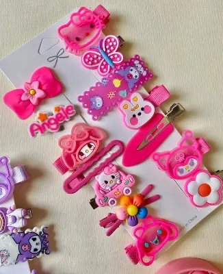 Picture of China Imported Cute Baby Hair Clip Set Cartoon Hair Clip Set for Girls - Multicolor
