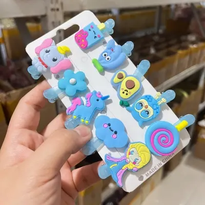 Picture of China Imported Cute Baby Hair Clip Set Cartoon Hair Clip Set for Girls - Multicolor