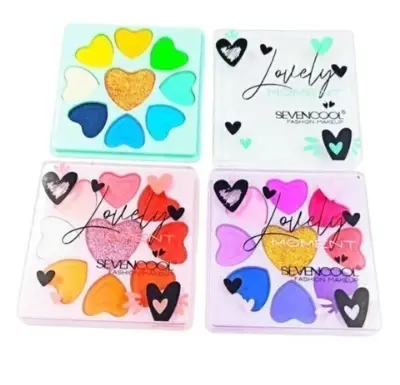 Picture of New Mini Eyeshadow Pallet Colorful Eyeshadow Pallet Shimmer Glitter Pigmented Waterproof Eyeshadow Pallet Sevencool Eyeshadow Pallet