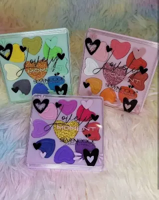 Picture of New Mini Eyeshadow Pallet Colorful Eyeshadow Pallet Shimmer Glitter Pigmented Waterproof Eyeshadow Pallet Sevencool Eyeshadow Pallet