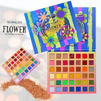Picture of Scanlon 42 Color Eyeshadow Palette Matte Eyeshadow Glittery Eyeshadow Shimmer Eyeshadow Colorful Eyeshadow