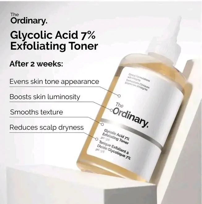 Picture of The Ordinary Glycolic Acid 7% Exfoliating Toner-240ml(Original)