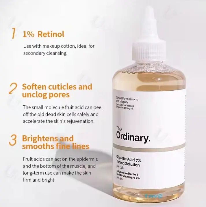 Picture of The Ordinary Glycolic Acid 7% Exfoliating Toner-240ml(Original)