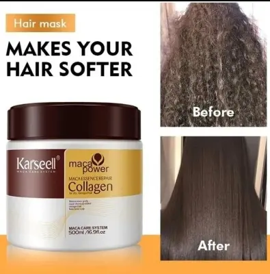 Picture of KARSEELL Collagen Hair Mask for Soft, Silky, Shiny Straight Hair - 500ml(China)