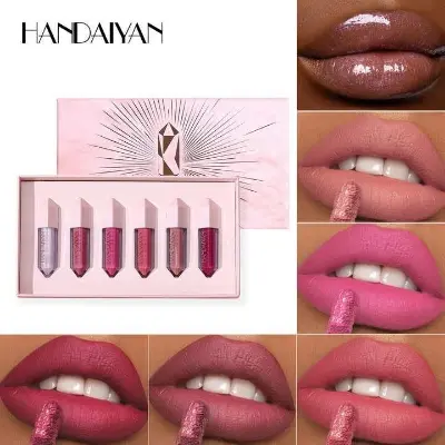 Picture of Handaiyan 6pcs Liquid Matte Lipstick Set Waterproof