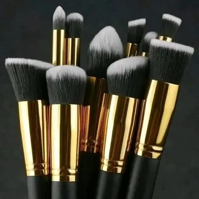 Picture of Kabuki 10Pcs Makeup Brush Set