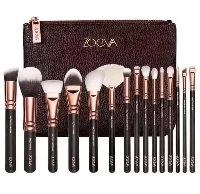 Picture of ZOEVA Professional Makeup Brush Set - 15pcs - Black