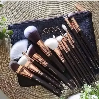 Picture of ZOEVA Professional Makeup Brush Set - 15pcs - Black