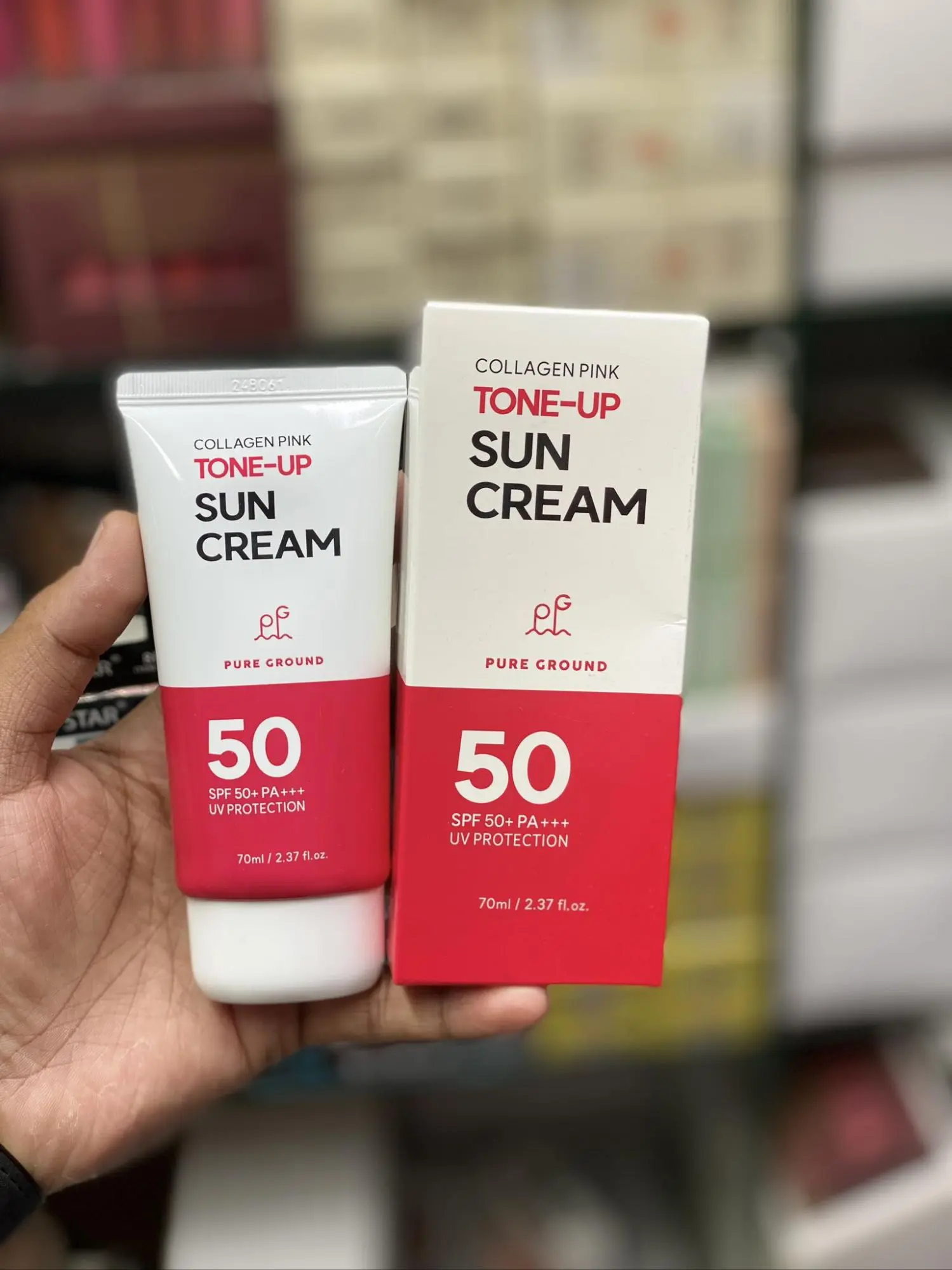 Picture of Collagen Pink Tone-Up Sun Cream SPF 50+ PA+++