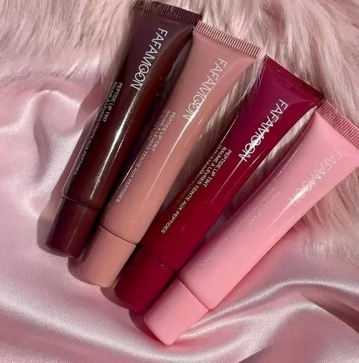 Picture of Fafamoon 5 Color Glossy Peptide Lipsgloss Long Lasting Lip Stain Lip Tint Lip Moisturer Velvet Gloss Lipstick Lip Makeup(Original)