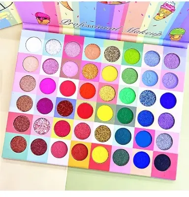 Picture of Hello Kitty  54 Colour Eyeshadow  Palette Matte  Eyeshadow Glittery Eyeshadow Shimmer Eyeshadow Colourful Eyeshadow